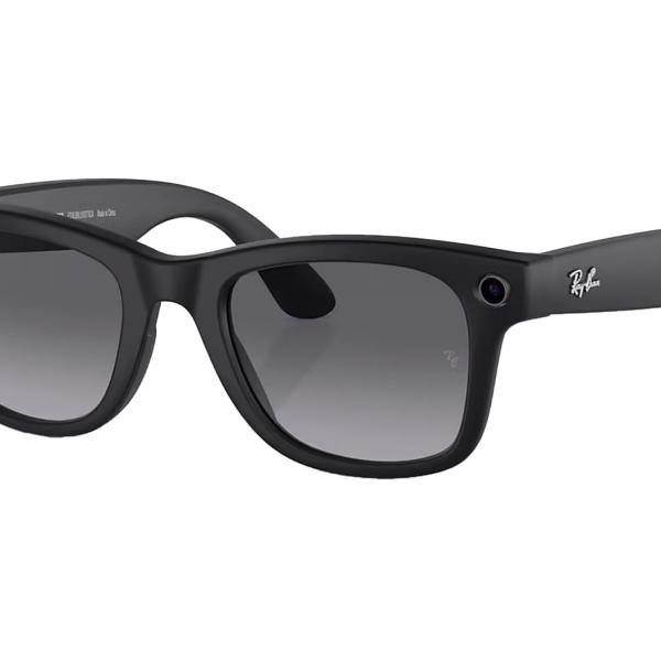RAYBAN GLASS MATTE BLACK, L POLAR GRADIENT GRAPHITE