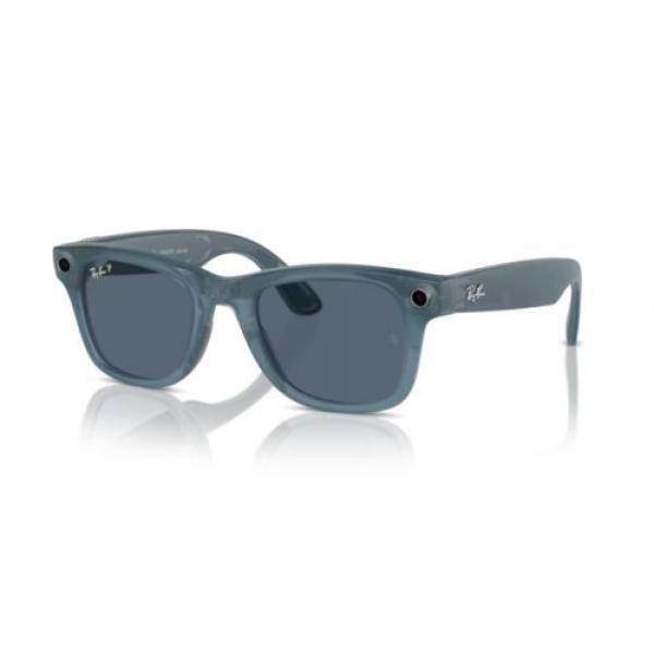 RAYBAN GLASS MATTE JEANS, L POLAR DUSTY BLUE